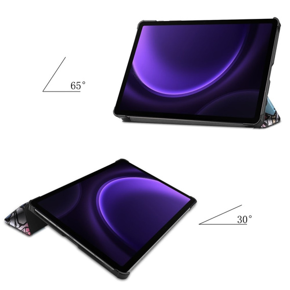 Etui do Samsung Galaxy Tab S9 FE / S10 FE, z klapką, graffiti