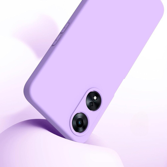 Etui do Oppo A38 4G / Oppo A18 4G, Silicone Lite, fioletowe