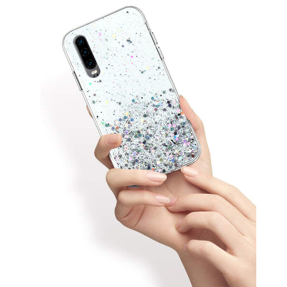 Etui do Huawei P30, Glittery, przezroczyste