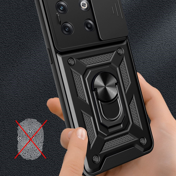 Etui pancerne do OnePlus 10T 5G Camera Slide, CamShield Slide, czarne