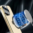 Etui Magnetic Dual Glass MagSafe do iPhone 15, złote