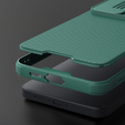 Etui do Samsung Galaxy S24 FE, pancerne Nillkin, CamShield Pro, zielone