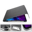Etui z miejscem na klawiaturę Bluetooth do iPad Pro 12.9" 2021/2020/2018 (5/4/3 gen.), Czarne