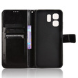 Etui z klapką do Infinix Hot 50i 4G, Crazy Horse Wallet, czarne