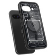Etui Spigen do Google Pixel 9A, MagSafe Ultra Hybrid, Zero One czarne + Szkło Hartowane 9H