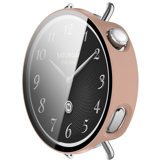 2w1 Etui + Szkło Hartowane do Xiaomi Watch S4 41mm, różowe