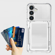 Etui do Samsung Galaxy S24+ Plus, Card Holder, przezroczyste