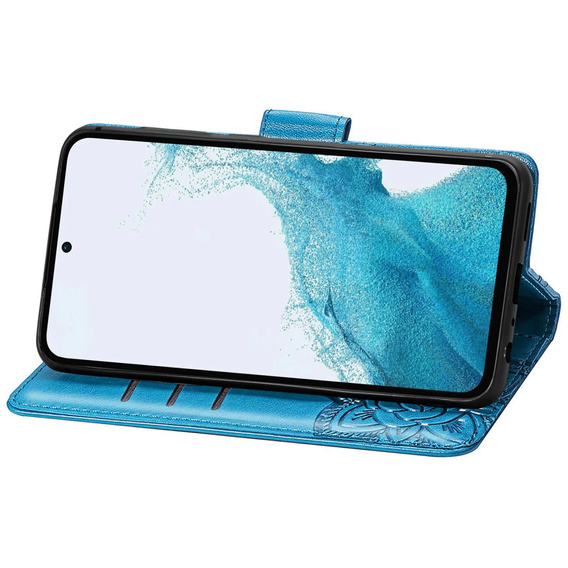 Etui z klapką do Samsung Galaxy A36 5G, Butterfly, niebieskie