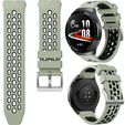 Pasek silikonowy do Huawei Watch GT 2e, Zielony / Czarny