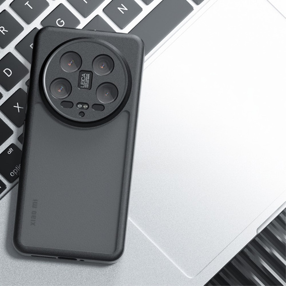 Etui do Xiaomi 14 Ultra, Fusion Hybrid, z ochroną aparatu, przezroczyste / czarne