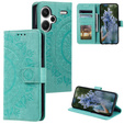 Etui z klapką do Xiaomi Redmi Note 13 Pro+, Mandala, zielone