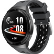 Pasek silikonowy do Huawei Watch GT 2e, Szary / Czarny