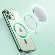 Etui do iPhone 12, Electro MagSafe, zielone + Szkło na ekran