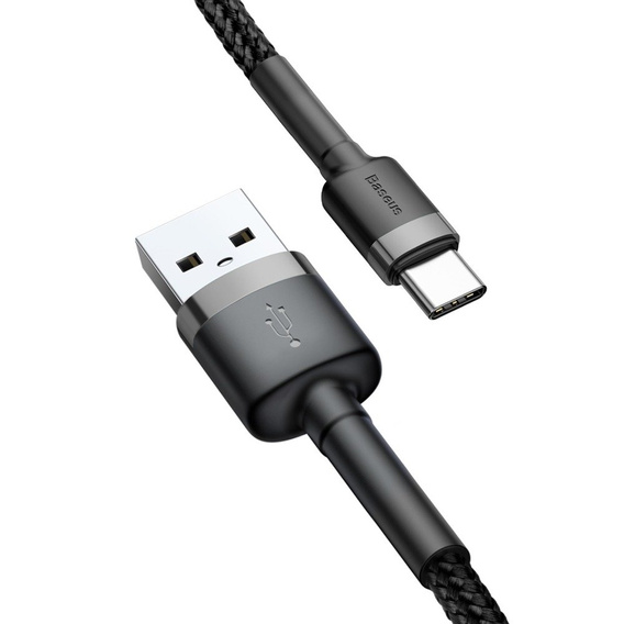 BASEUS Cafule Kabel Type-C 3A 0.5M - Black/Grey