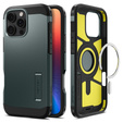 Etui Spigen do iPhone 16 Pro, Tough Armor Mag MagSafe, zielone + Szkło Hartowane 9H