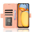 Etui z klapką do Xiaomi Redmi 13C / Poco C65, Card Slot, różowe