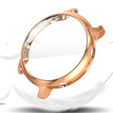 2w1 Etui z Osłoną na ekran do Huawei Watch GT 2 42mm, Różowe złoto