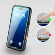 Etui Wodoodporne IP68 do iPhone Air, SHELLBOX MagSafe, niebieskie