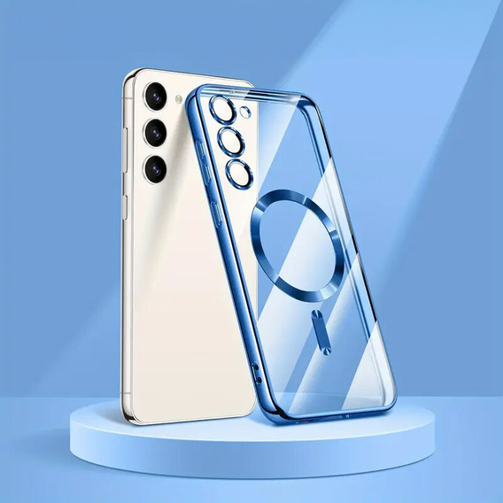 Etui do Samsung Galaxy A16 / A16 5G, Electro MagSafe, niebieskie + Szkło na ekran
