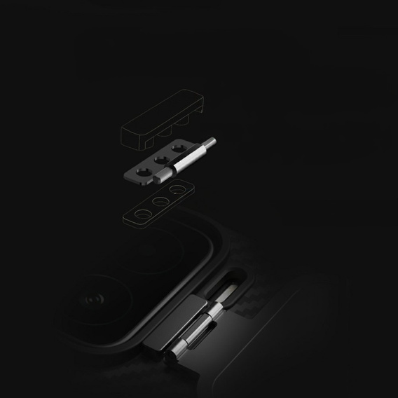 Etui do Xiaomi 15, pancerne Nillkin, CarboProp Case, do Magsafe, czarne