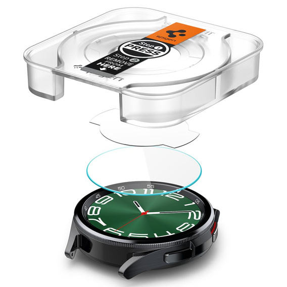 2x Szkło Hartowane Spigen do Samsung Galaxy Watch 6 47mm, Glas.TR "EZ FIT", Clear