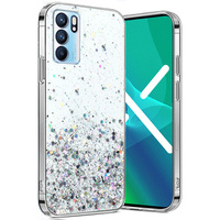 Etui do OPPO Reno 6 5G, Glittery, przezroczyste