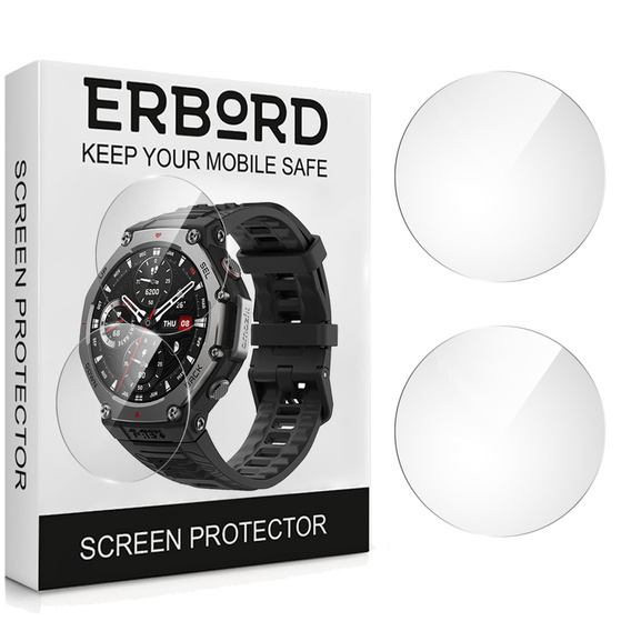 2x Szkło Hartowane ERBORD Amazfit T-Rex 3, Szybka