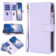 Etui z klapką do Xiaomi Redmi Note 13 Pro 4G / Xiaomi Redmi Note 14S / Xiaomi Poco M6 Pro 4G, Wallet Zipper Pocket, fioletowe