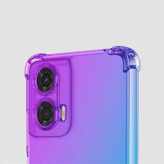 Etui Gradient Dropproof do Motorola Moto G85, Fioletowe / niebieskie