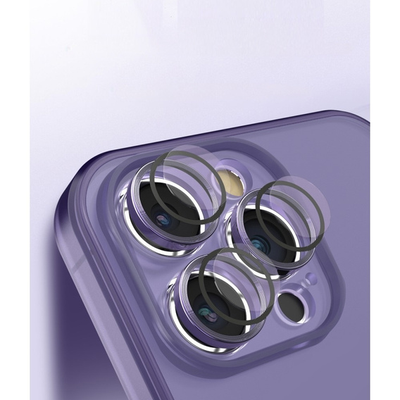 Etui Ultra Slim do iPhone 15, przezroczyste / fioletowe