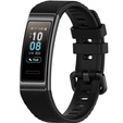 Pasek Silikonowy do Huawei Band 3/4 Pro - Czarny