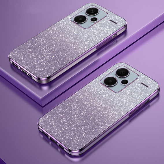 Etui do Xiaomi Redmi Note 13 Pro+, Glitter Astronaut, fioletowe