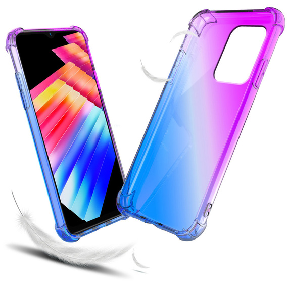 Etui Gradient Dropproof do Infinix Hot 30i, Fioletowe / niebieskie