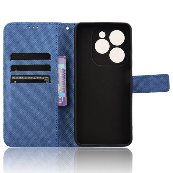 Etui z klapką do Infinix Hot 40i, Wallet Smart Magnet, niebieskie