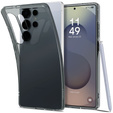 Etui Spigen do Galaxy S25 Ultra, Liquid Crystal, przezroczyste czarne + Szkło Hartowane 9h