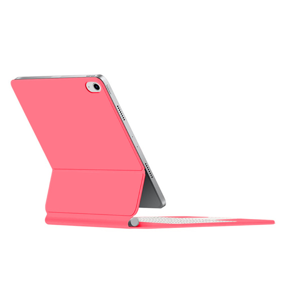 Etui z klawiaturą do iPad 11" 2025 A16 (11 gen.) / iPad 10.9" 2022 (10 gen.), Magnetic Keyboard Touchpad, różowe magenta