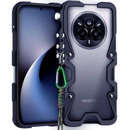 Wytrzymałe etui pancerne do Realme 14 Pro 5G – czarne
