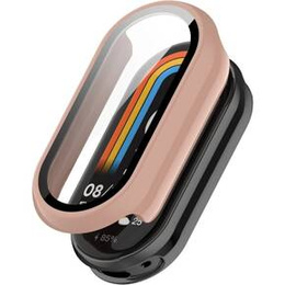 2w1 Etui + Szkło Hartowane do Xiaomi Smart Band 10 / 9 / 8, Różowe