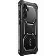 Pancerne Etui Supcase i-Blason Armorbox SP do Galaxy S24 FE, z klipsem i podstawką, czarne