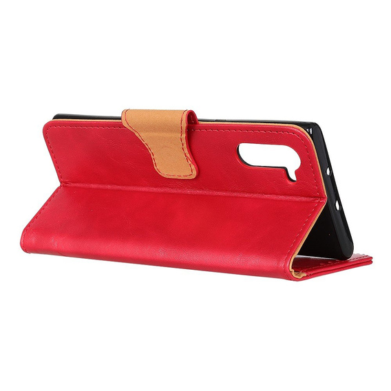 Etui do Realme X50 Pro 5G skórzane portfelowe czerwone