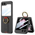Etui GKK do Samsung Galaxy Z Flip7 FE / Z Flip6, Ring Holder, z paskiem, czarne