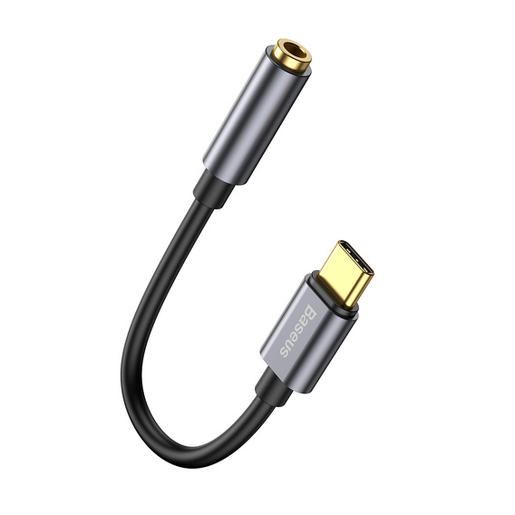 Baseus adapter L54 USB-C do jack 3,5 mm - szary