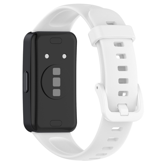 Pasek Silikonowy do Huawei Band 8 / Huawei Band 9 / Huawei Band 10, Biały, Jasnozielony, Czerwony
