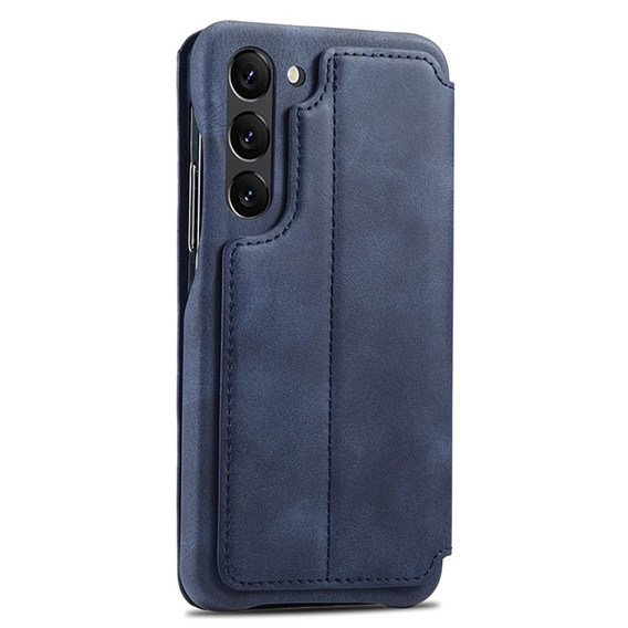 Etui z klapką do Samsung Galaxy S23 Plus, ERBORD Retro, niebieskie