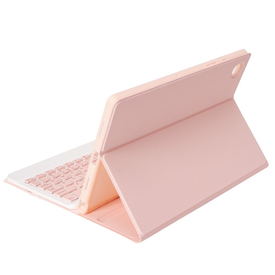 Etui z klawiaturą do Samsung Galaxy Tab A8 10.5 X200 / X205, różowe rose gold