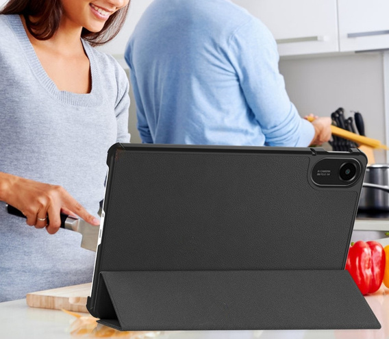 Etui z klapką do Xiaomi Redmi Pad 2 – z funkcją podstawki, czarne