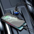 Baseus ładowarka samochodowa Particular 65 W USB‑C + USB‑A - Szara