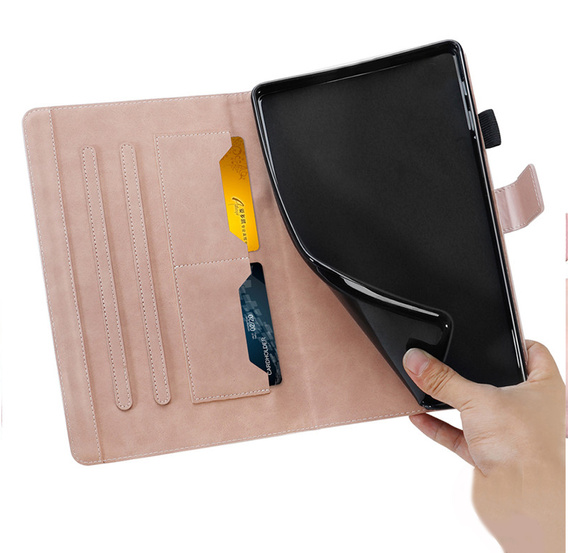 Etui do Samsung Galaxy Tab A7 Lite 8.7, z klapką, animal, różowe