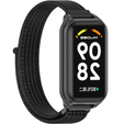 Pasek Nylonowy do Xiaomi Redmi Smart Band 2 / Xiaomi Smart Mi Band 8 Active, Czarny