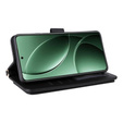 Etui z klapką do Xiaomi Poco F7 Ultra, Crossbody Leather Wallet, czarne